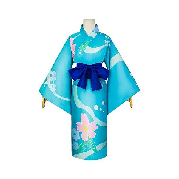 DUNHAO COS Cosplay Demon Slayer Kimono Tanjirou, Zenitsu, Inosuke Cosplay de Costume Déguisement Halloween