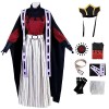 YEAJION Douma Cosplay Costume Complet avec Chapeaux et Perruque Anime Demon Slayer Douma Cosplay Costume Kimetsu no Yaiba Kim