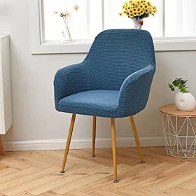 1/2/4 Pièces Housse De Chaise Avec Accoudoirs,Housse De Fauteuil De Salle À Manger Extensible Jacquard Couverture De Chaise S