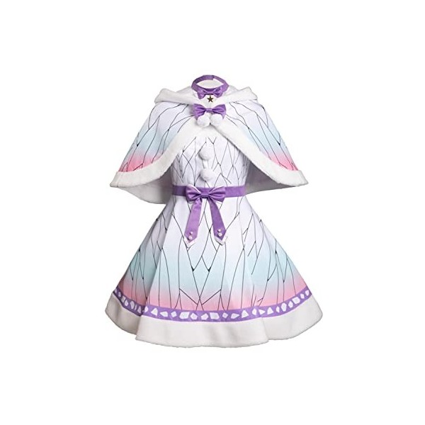 agfosa Kochou Shinobu Robe de cosplay Kimetsu no Yaiba Costume Anime Noël Costume Demon Slayer Costume