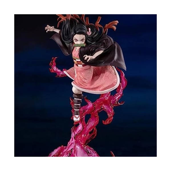 LYOUAE Figurine Anime Demon Slayer ： Nezuko Kamado Blood Demon Figure Anime Personnage Poupée PVC Modèle Collection Bureau Dé