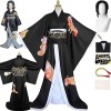 Costume De Cosplay Demon-Slayer, Costume Danime DHalloween Avec Perruque, Costume De Cosplay Kimetsu-No-Yaiba Kibutsuji Muz