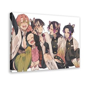 Affiche de lanimé Demon Slayer 03 - Décoration murale - Pour salon, chambre à coucher - Cadre : 40 x 60 cm