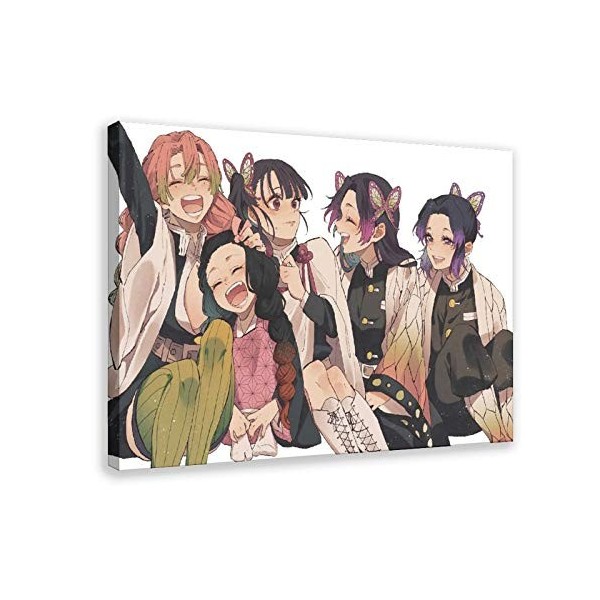 Affiche de lanimé Demon Slayer 03 - Décoration murale - Pour salon, chambre à coucher - Cadre : 40 x 60 cm