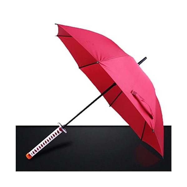 ILAMRA pour Demon Slayer Agatsuma Zenitsu Parapluie Automatique 16 os Coupe-Vent imperméable Soleil Pluie Parapluie pour Homm