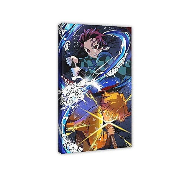 Poster sur toile Demon Slayer Anime 04 pour chambre à coucher, sport, paysage, décoration de bureau, cadre cadeau : 40 × 60 c