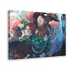 Affiche de lanimé Demon Slayer 05 sur toile pour décoration de salon, chambre à coucher, cadre : 40 × 60 cm