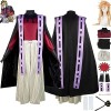 Tjmiaohao Anime Douma Cosplay Costume Outfit Demon Slayer Uniforme Cape Ensemble Complet Halloween Carnaval Party Dress Up Co