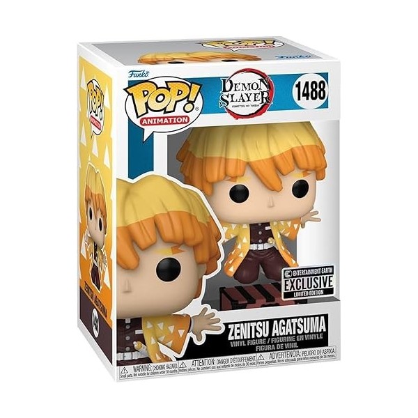 POP Anime : Demon Slayer – Zenitsu Agatsuma Protecting Nezukos Box Limited Edition Funko Figurine en vinyle livrée avec étu