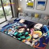 YZGAH Demon Slayer Imprimé Tapis De Salle De Bain Dessin Animé Imprimé Tapis De Sol De Porte Antidérapant G701 120X160Cm