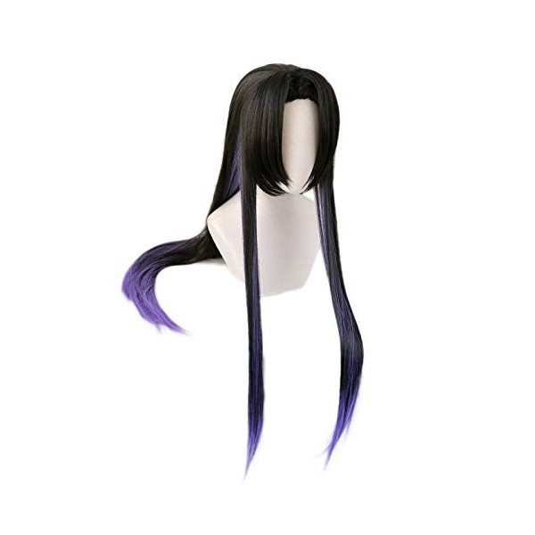 Démon Slayer Kimetsu No Yaiba Shinobu Kochou Kanae longue perruque droite Cosplay Costume femmes cheveux synthétiques Hallowe