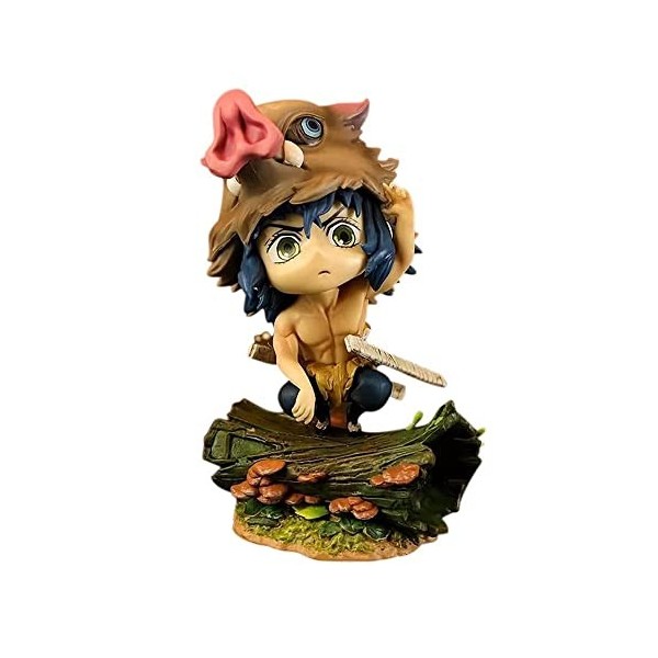 CHENXU Figurine Anime 16cm PVC Figure Statues Demon Slayer Figures - Hashibira Inosuke Personnage Anime