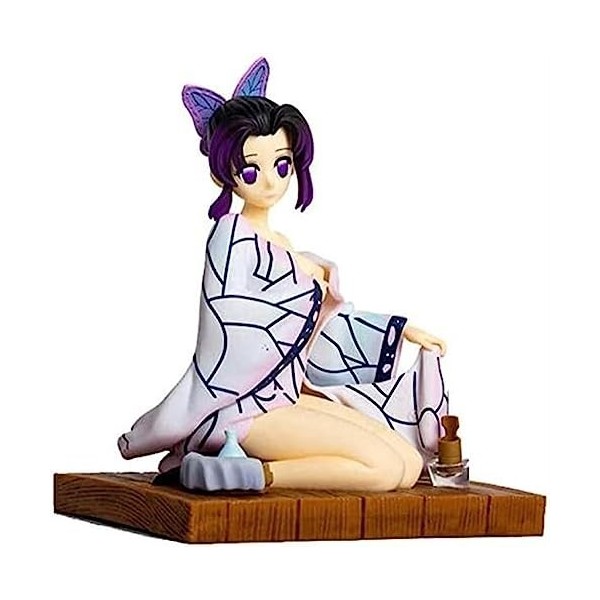 LYOUAE Figurine Anime Anime Statue Demon Slayer Kochou Shinobu Figure PVC Action Statue Anime Collection Modèle Jouet, Adoles