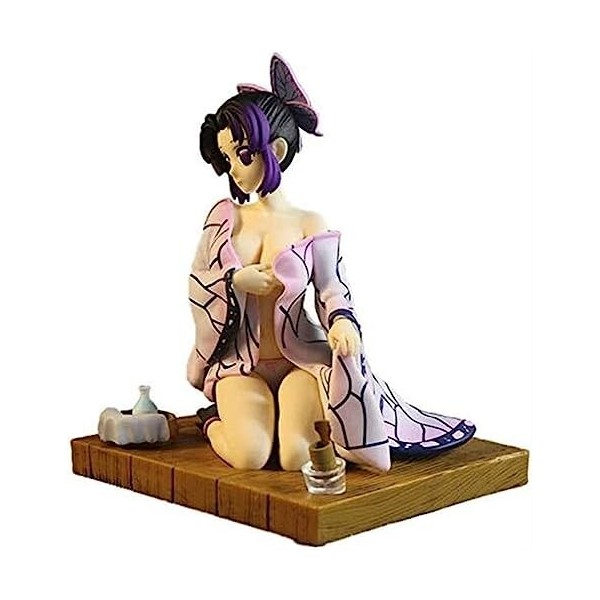LYOUAE Figurine Anime Anime Statue Demon Slayer Kochou Shinobu Figure PVC Action Statue Anime Collection Modèle Jouet, Adoles