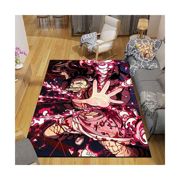 Demon Slayer 3D Print Carpet Outdoor Rug Kids Bedroom Kitchen Rugs Floor Mat Living Room Anime Cartoon Floor Carpet 120x160cm