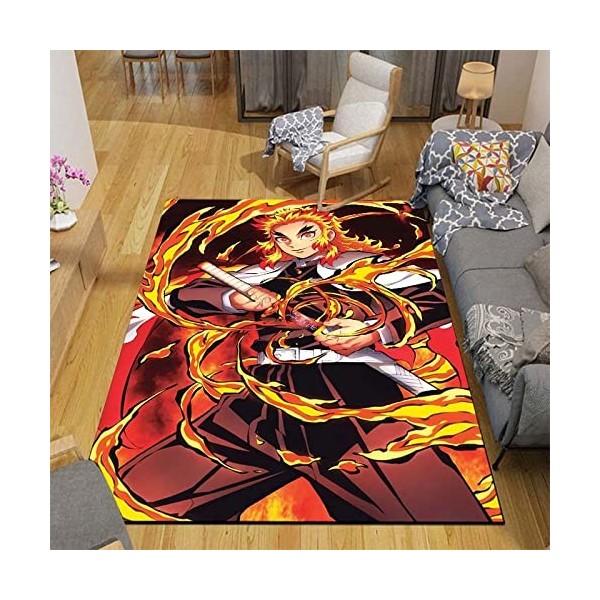 Demon Slayer 3D Print Carpet Outdoor Rug Kids Bedroom Kitchen Rugs Floor Mat Living Room Anime Cartoon Floor Carpet 120x160cm