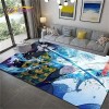 YZGAH Demon Slayer Imprimé Tapis De Salle De Bain Dessin Animé Imprimé Tapis De Sol De Porte Antidérapant G1700 120X160Cm