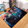 YZGAH Demon Slayer Motif Tapis De Porte De Salle De Bains Maison Tapis Antidérapant Absorbant leau Tapis Imprimé G4184 120X1