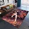 YZGAH Demon Slayer 3D Imprimé Tapis De Sol Grand Doux Flanelle Intérieur Salon Anime Rôle Tapis pour Adultes I8819 120X160Cm