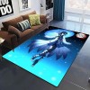 YZGAH Demon Slayer 3D Imprimé Tapis De Sol Grand Doux Flanelle Intérieur Salon Anime Rôle Tapis pour Adultes I485 120X160Cm