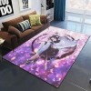 YZGAH Demon Slayer 3D Imprimé Tapis De Sol Grand Doux Flanelle Intérieur Salon Anime Rôle Tapis pour Adultes I6434 120X160Cm