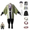 MIGUOO Anime Demon Slayer Cosplay Costumes Himejima Halloween Costumes Partie Et Costume Complet Perruque L,Full Set 