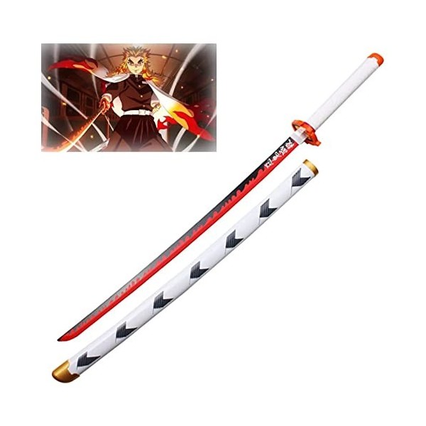 YANHAIDIDAI Demon Slayer Blade COS Bambou Épée de samouraï en Bois Kamado Prop modèle darme,for Anime Fans,Demon Slayer Kata