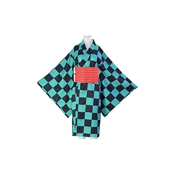 SFWXCOS Demon Slayer Cosplay Kimono Tanjirou,Zenitsu,Inosuke,Costume de Cosplay Manga Japonaise,Uniforme Halloween Carnaval