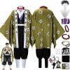 Tjmiaohao Anime Himejima Gyoumei Cosplay Costume Outfit Demon Slayer Kimono Cape Perruque Ensemble Complet Halloween Party Ca