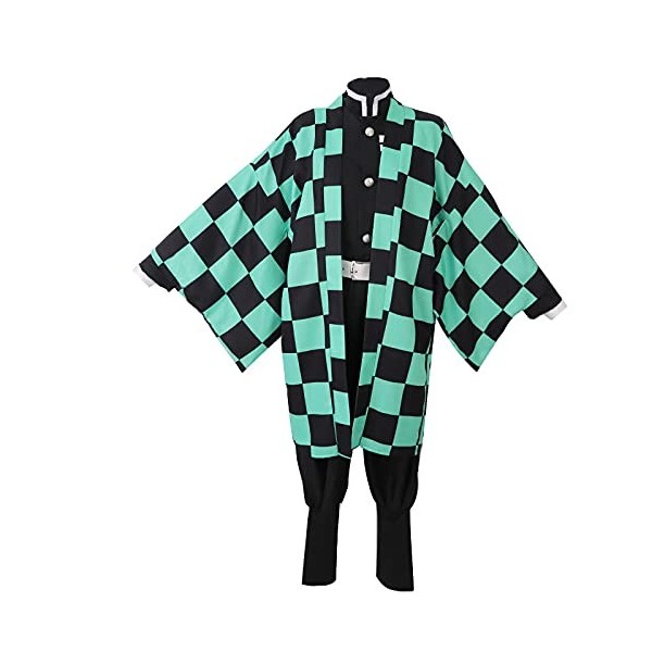 ULLAA Robe japonaise photographie Cosplay Costume démon Slayer Kamado Tanjirou Anime quotidien décontracté Kimono costumes fa