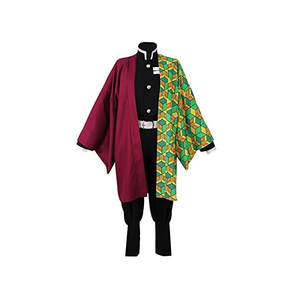 ULLAA Robe japonaise photographie Cosplay Costume démon Slayer Tomioka Giyuu Anime quotidien décontracté Kimono costumes fête