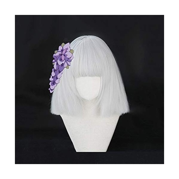 Anime Comic Demon Slayer Kimetsu Pas Yaiba Cosplay Perruques Ubuyashiki Hinaki Ubuyashiki Kiriya Cosplay Perruque Synthétique