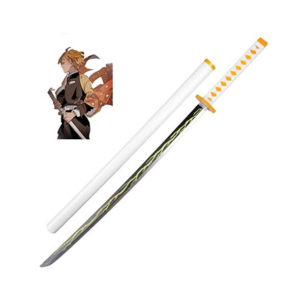 YANHAIDIDAI PU Mousse Samurai Sword Japonais Katana Arme Jouet Demon Slayer Lame for Anime Lovers,Cosplay Props Toys,Hallowee