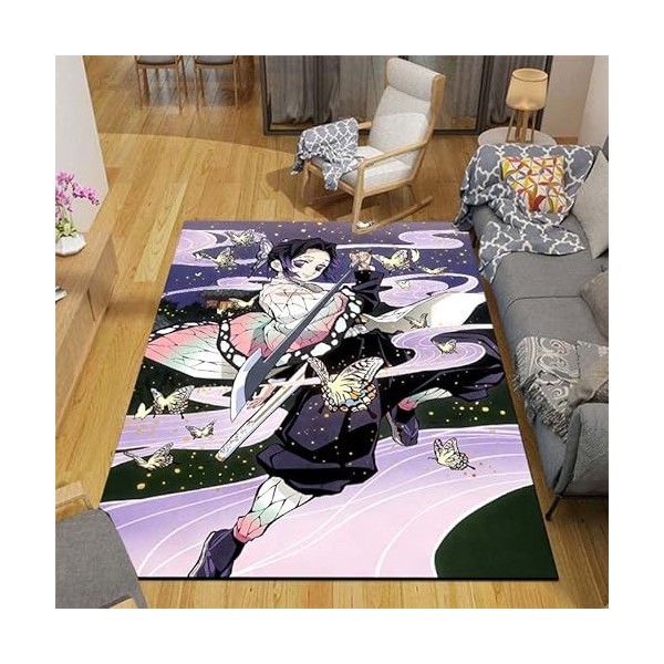 Demon Slayer 3D Print Carpet Outdoor Rug Kids Bedroom Kitchen Rugs Floor Mat Living Room Anime Cartoon Floor Carpet 120x160cm