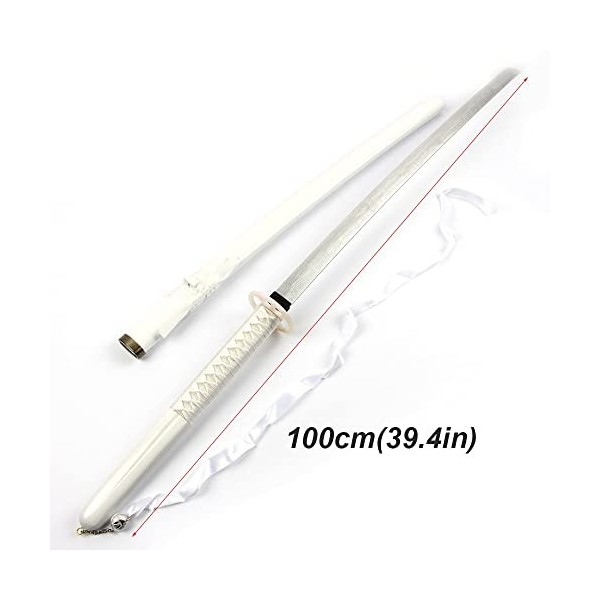 WANHUI ÉPéE en Bois, Kuchiki Rukia éPéE Anime Cosplay, Zanpakutou éPéE, Replique éPéE Katana, Jouets pour Enfants, ModèLe éPé