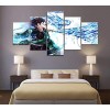 TONATO Canvas Print 5 Pannel Anime Picture Demon Slayer Kimetsu No Yaiba Affiche Aimiation Mur Art Peinture DÉCORATIVE Modern