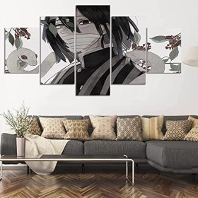 TANOHA Canvas Imprimé MORTUM MORTURE Art Mall Sticker 5 peintures murales imprimées sur Toile Peinture Affiche Moderne avec C