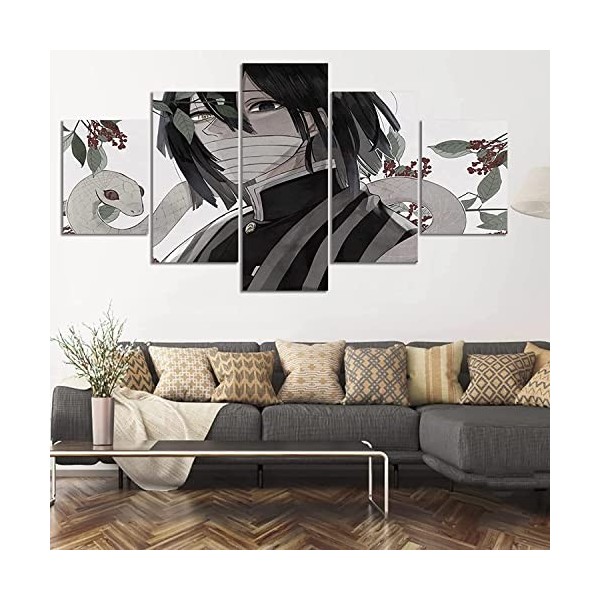 TANOHA Canvas Imprimé MORTUM MORTURE Art Mall Sticker 5 peintures murales imprimées sur Toile Peinture Affiche Moderne avec C