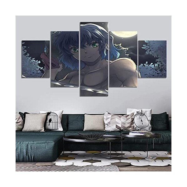 TANOHA Canvas Imprime modulaire dart Mural Autocollants muraux 5 peintures murales imprimées sur Toile peignant laffiche Ab