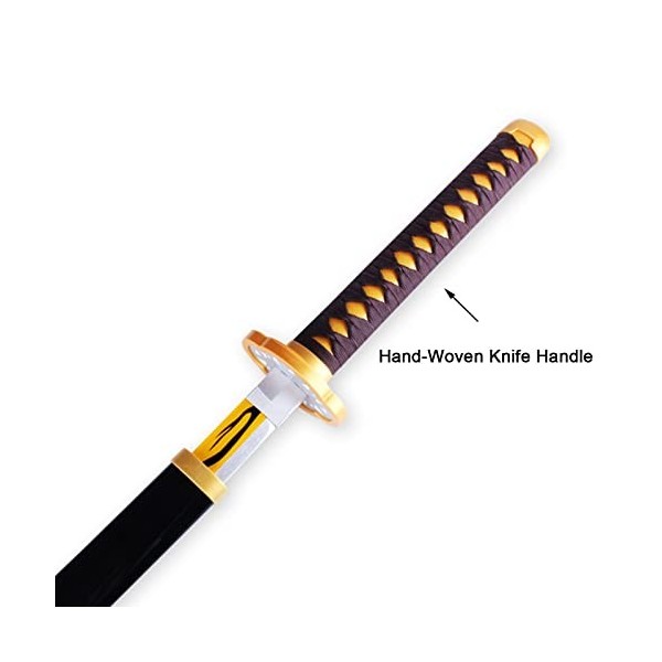 Uvency Slayer Épée Kaigaku Katana Épée Bois Slayer Lame En Bois Épées Slayer Cosplay Jouet Couteau Pour Slayer Cosplay Fans K