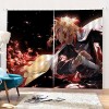 Rideau Occultant, Dem.on Slayer Anime Rideau, Anti Froid Rideau Occultant Thermique pour Chambre Salon, 2 Panneaux-Multicolor
