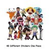 ⭐️ Top Stickers ! ⭐️ Lot de 48 Stickers One Piece - Autocollant HD Vinyles Non Vulgaires – Manga, Luffy, Zorro, Nina, Bomb - 