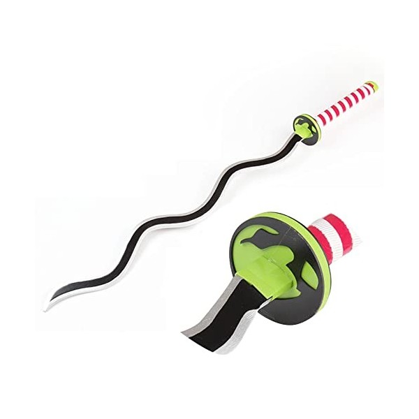 Uvency Slayer Cosplay Samurai Épée Jouet Slayer Épée En Bois Iguro Obanai Cosplay Accessoires Halloween Prop Couteau En Bois