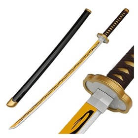 DLUSEN Katana, Slayer Cosplay Samurai Sword Toys Toys Modèle de Prop, Pour Anime Slayer Fans/H/75Cm