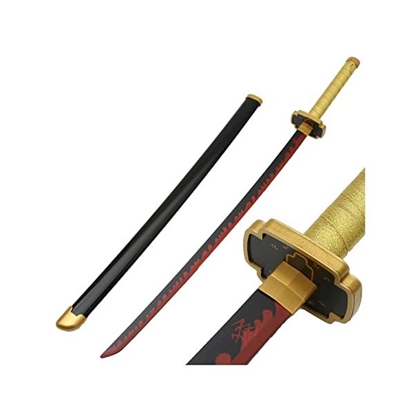 DLUSEN Katana, Slayer Cosplay Samurai Sword Toys Toys Modèle de Prop, Pour Anime Slayer Fans/H/75Cm