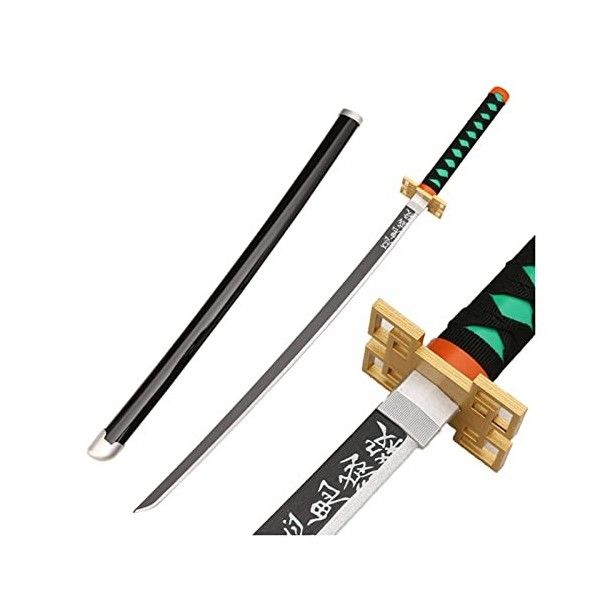 DLUSEN Katana, Slayer Cosplay Samurai Sword Toys Toys Modèle de Prop, Pour Anime Slayer Fans/H/75Cm