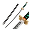DLUSEN Katana, Slayer Cosplay Samurai Sword Toys Toys Modèle de Prop, Pour Anime Slayer Fans/H/75Cm