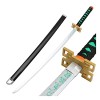 DLUSEN Katana, Slayer Cosplay Samurai Sword Toys Toys Modèle de Prop, Pour Anime Slayer Fans/H/75Cm
