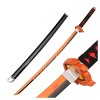DLUSEN Katana, Slayer Cosplay Samurai Sword Toys Toys Modèle de Prop, Pour Anime Slayer Fans/H/75Cm