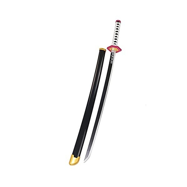 DLUSEN Épée En Bois, Slayer Cosplay Sword Arme En Bois DArme, Pour Anime Slayer Fans Anime Lovers Toys Arme/Red